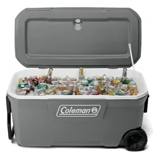 Conservadora Coleman Chest Rock Grey 100qt Con Ruedas Usa